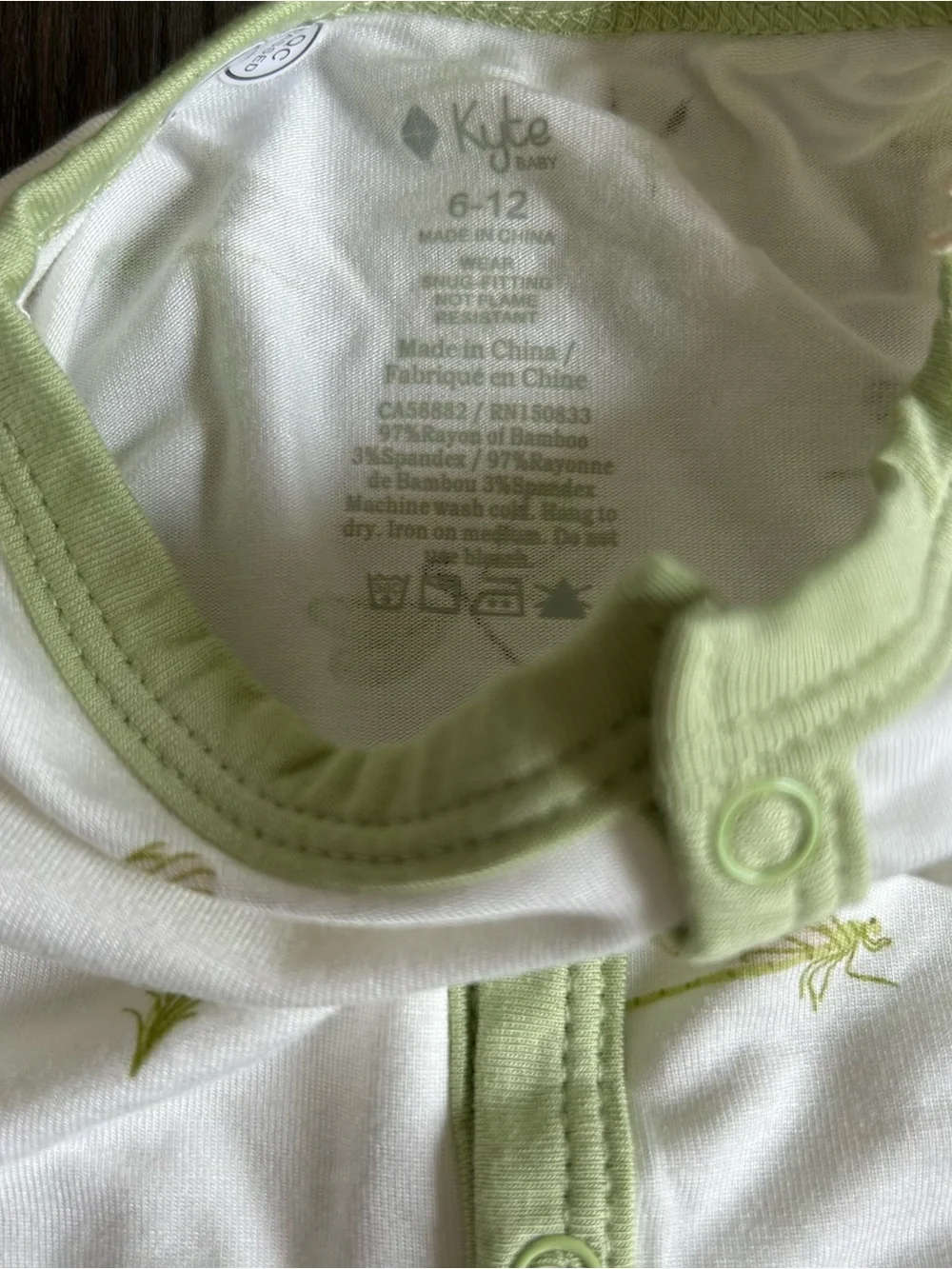 Kyte Snap Bamboo Romper in Dragonfly 6-12m